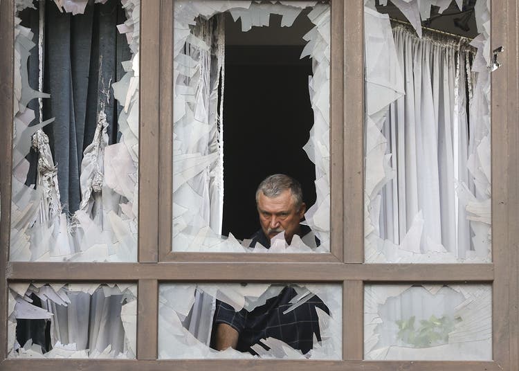 Der Westen muss seine bequeme Distanz zum Ukraine-Krieg ablegen und endlich Entschlossenheit zeigen. – Schäden nach einem Drohnenangriff in Kiew, 21. Juli 2025.