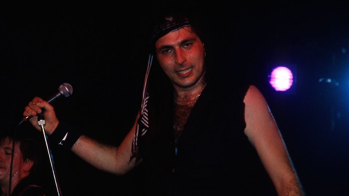 Paul Mario Day bei einem Konzert von The Sweet im Jahr 1988 in Berlin.