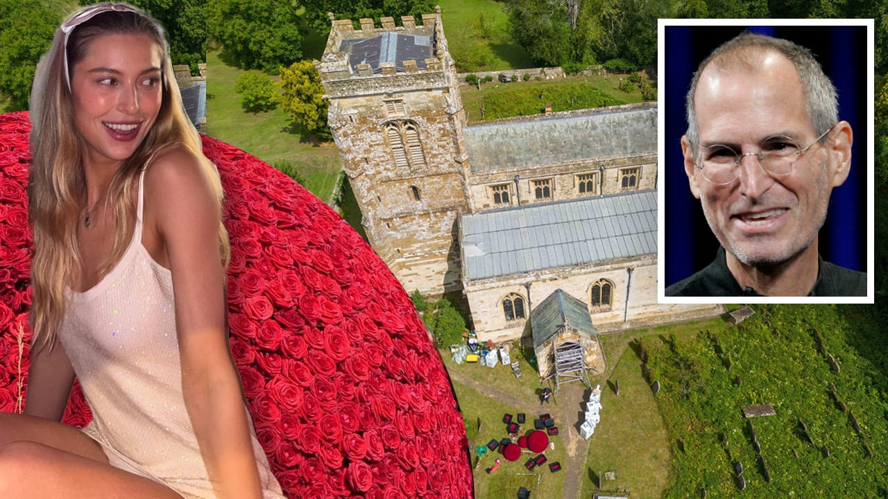 Eve Jobs heiratet Gold-Reiter: Von oben sieht Papa Steve Tausende Rosen | Unterhaltung