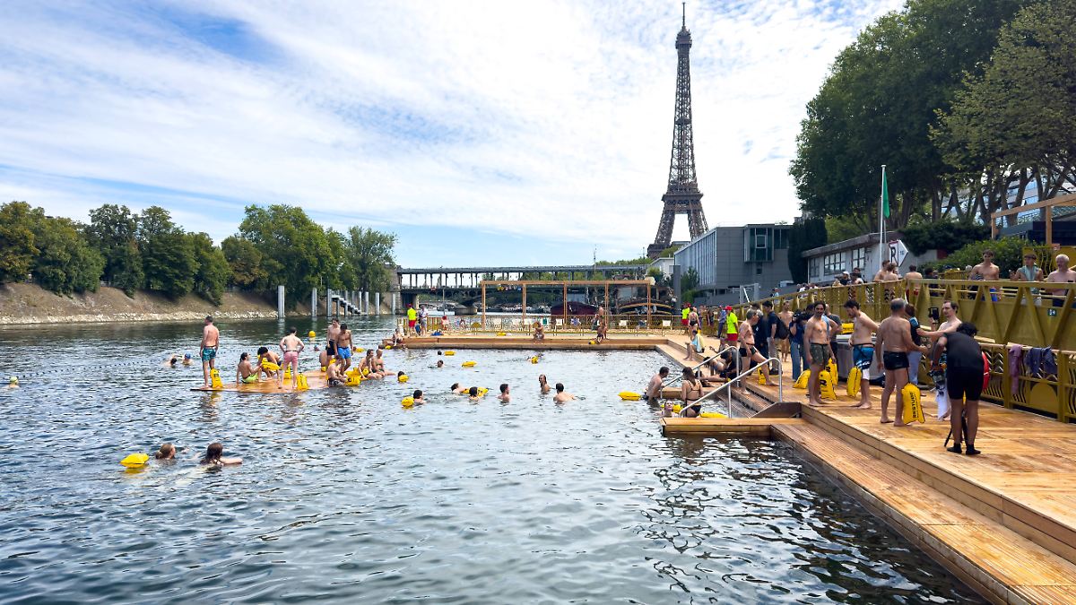 Wegen Regen: Frankreich: Öffentliche Bäder in der Seine wieder geschlossen