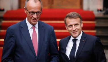 Abendessen in Berlin - Zollstreit: Merz und Macron zu Gegenmaßnahmen bereit - Politik