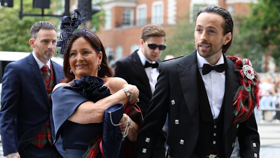 Der 37-Jährige Rory McPhee kommt im Kilt zu seiner Hochzeit mit dem Ex-Spice-Girl Mel B.