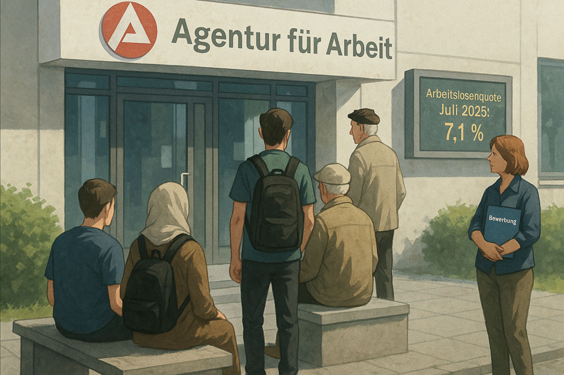 Saison bewegt, Stellen fehlen: Wiesbadens Arbeitsmarkt im Juli 2025