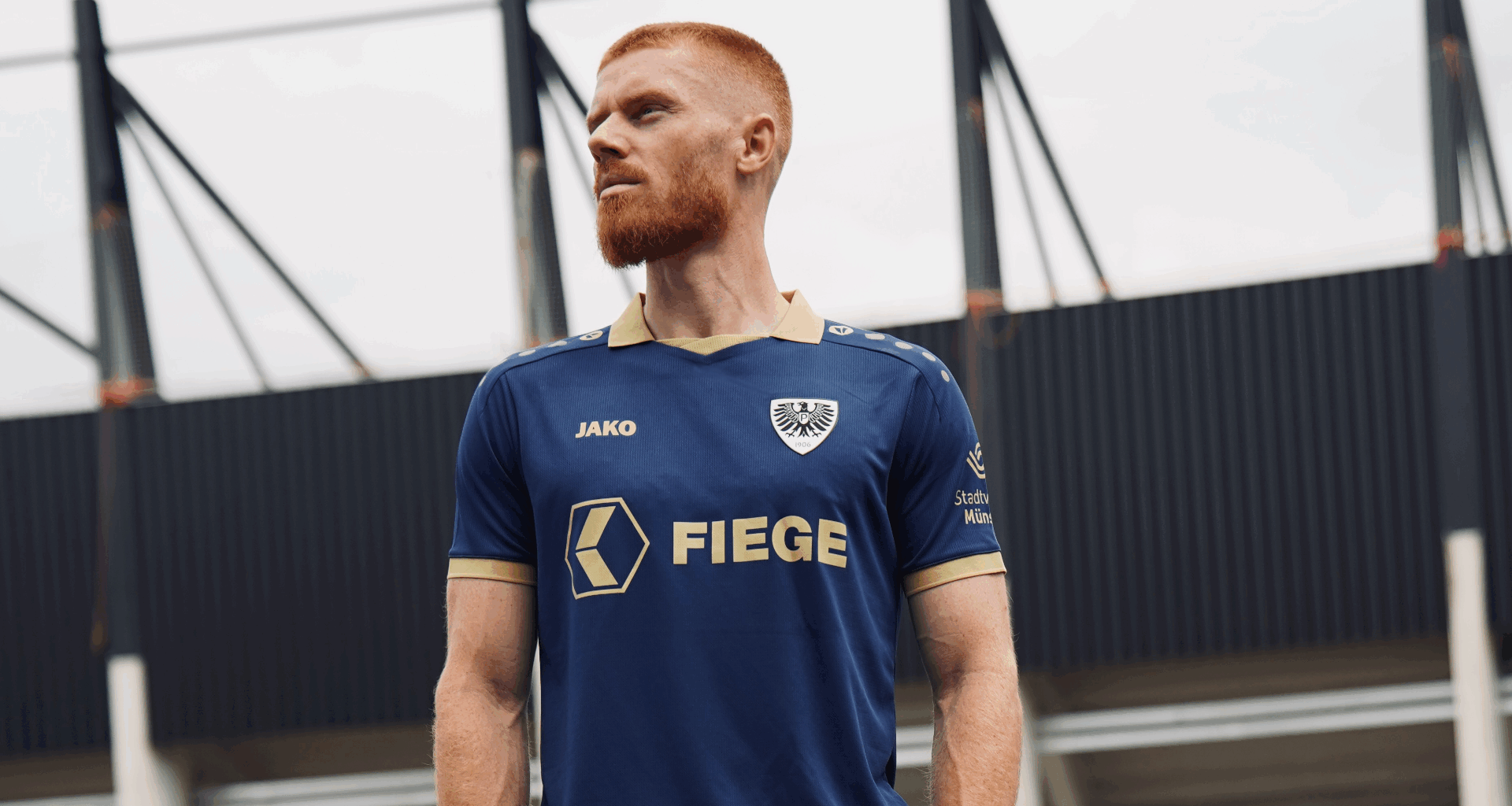 Ausweichtrikot von Preußen Münster kommt in Blau