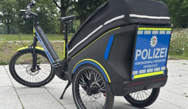 Neues Lastenrad bei der Verkehrsunfallprävention