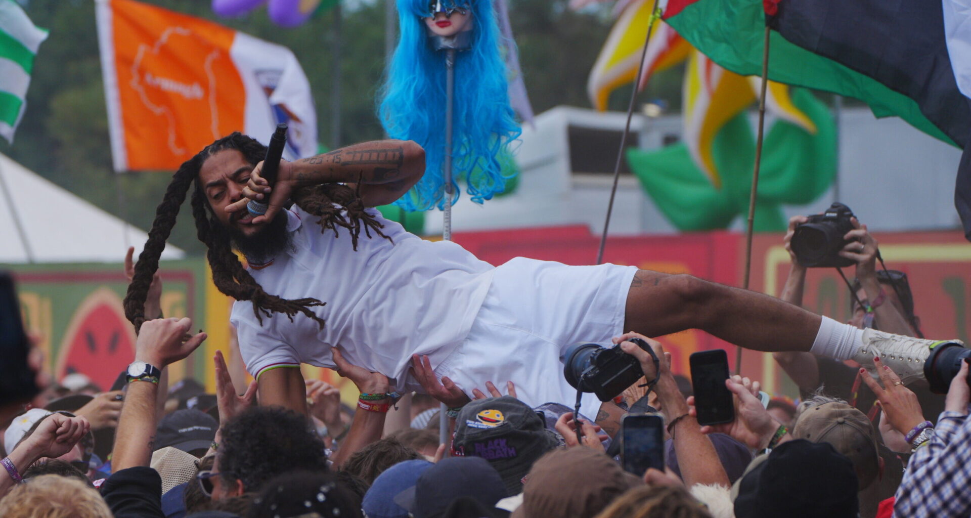 Bob Vylan beim Glastonbury Festival.