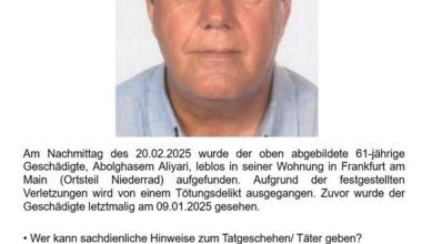POL-F: 250703 - 0682 Frankfurt - Niederrad: Gemeinsame Pressemitteilung der ...