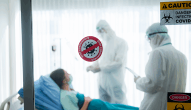 Covid-19-Patient im Krankenhaus