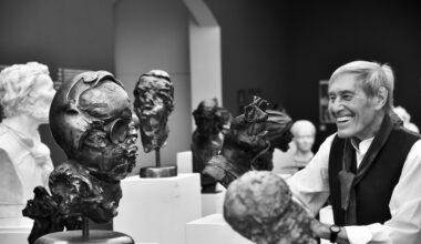 Bert Gerresheim bei seine Ausstellung im Stadtmuseum © Lokalbüro