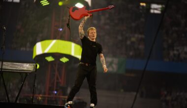 Ed Sheeran am 05. Juli 2025 im Volksparkstadion in Hamburg