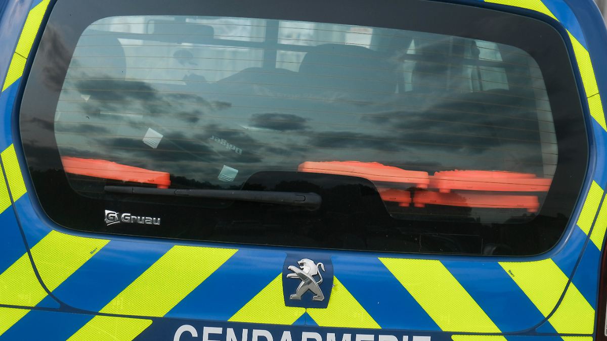 Ein Wagen der französischen Polizei