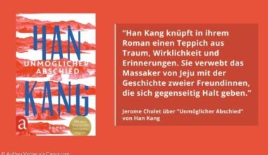 Das Buchcover von "Unmöglicher Abschied" von Han Kang