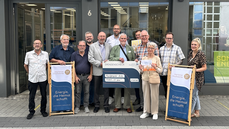 Hertener Stadtwerke spenden 1.510 Euro an Freiwilligenagentur Herten