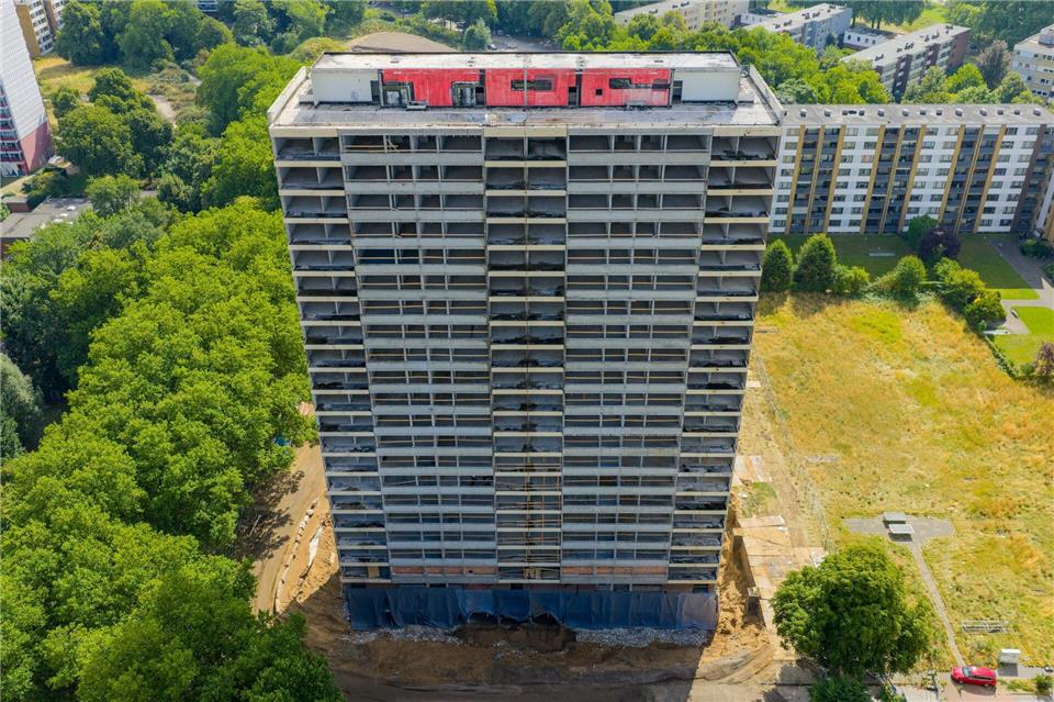 Hohe Gebäude, dazwischen viel Platz: Das galt in den 1970er Jahren als modern.Christoph Reichwein/dpa