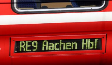 Zugausfälle bei der RE 9 wegen Personalausfall