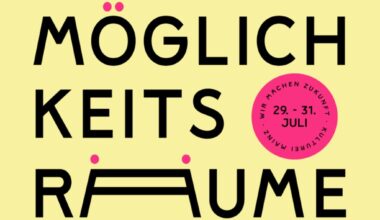 "Möglichkeitsräume" der Kulturei vom 29. bis 31. Juli - sensor Magazin