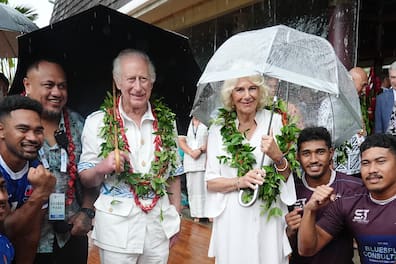 Teure Reise: König Charles III. und Königin Camilla besuchten Samoa.