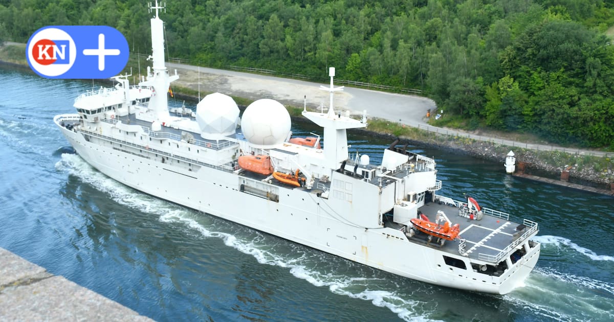 Frankreichs Abhörschiff nach Russland-Einsatz im Nord-Ostsee-Kanal