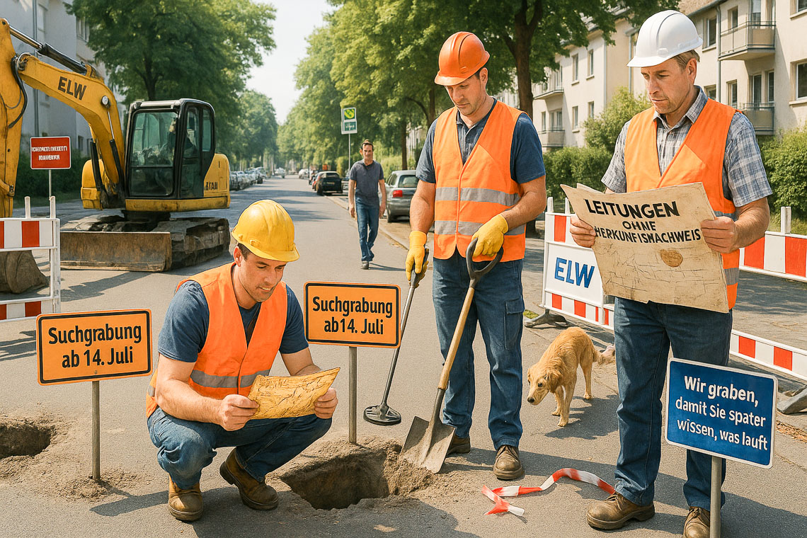 Suchgrabung in der Kapellenstraße: Wenn Pläne nur vage sind