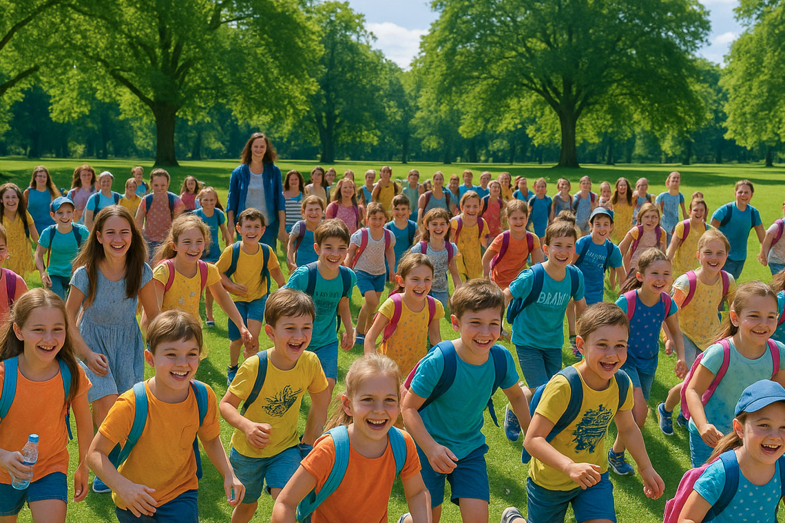 40 ukrainische Kinder tanken Kraft im Feriencamp