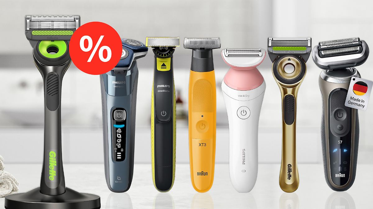Prime Day 2025: Rasierer von Braun, Philips & Co. im Angebot