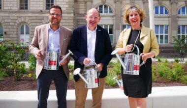 Nach rund sieben Jahren Planungs- und Bauzeit ist die Neugestaltung des Willy-Brandt-Platzes jetzt abgeschlossen. – /// MRN-News.de