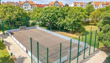 In den Bau des kombinierten Bolz- und Bikepolo-Platzes hat die Stadt Halle 349.000 Euro investiert.