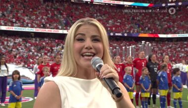 Frauen-EM 2025: Schlager-Star Beatrice Egli singt Schweiz-Hymne | Sport