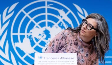 Die UN-Sonderberichterstatterin für die Palästinenser Francesca Albanese