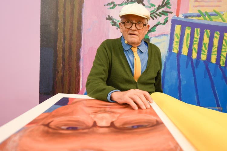Der Künstler David Hockney 2016 bei der Präsentation des Buches «Sumo – A Bigger Book».