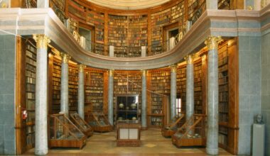 Klosterbibliothek in Pannonhalma (Ungarn), Benediktinerabtei St. Martin.