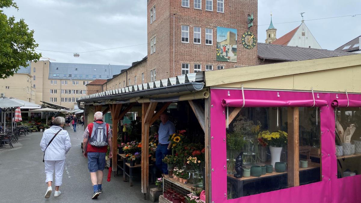Blumengeschäft am Augsburger Stadtmarkt zieht bald um