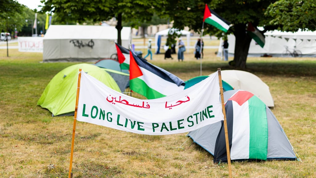 Protestaktion in Hannover: Ministerium: Pro-Palästina-Camps sensibel beobachten