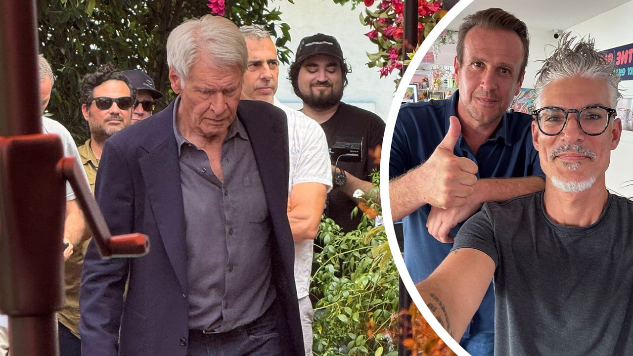 Harrison Ford und Jason Segel zum Dreh beim Currywurstmann | Unterhaltung