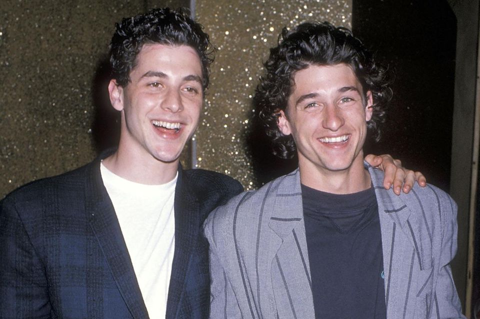 Corey Parker und Patrick Dempsey bei einer Pre-Oscar-Party 1989