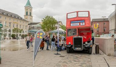 Klinikum Karlsruhe informiert am London-Bus über Herz-Kreislauf-Erkrankungen