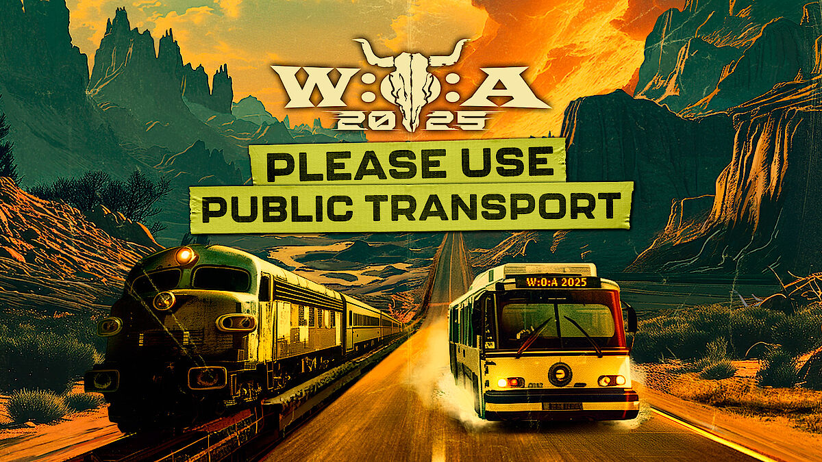 W:O:A 2025 - Bitte nutzt öffentliche Transportmittel - Wacken Open Air