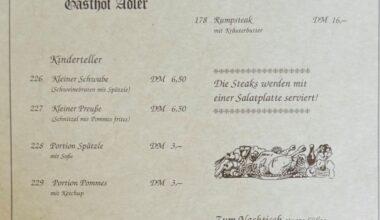 Gasthof serviert Speisekarte in D-Mark: Preis für Schnitzel sorgt für Diskussion | Regional