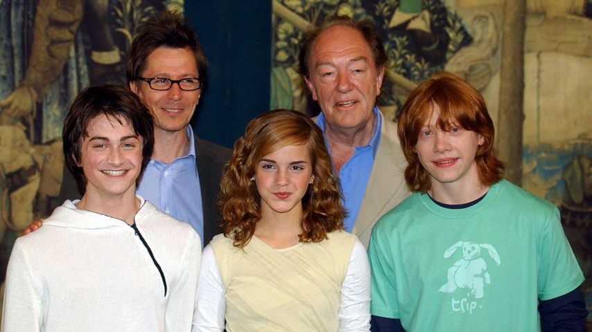 Daniel Radcliffe, Gary Oldman, Emma Watson, Michael Gambon und Rupert Grint, "Harry Potter"-Stars
