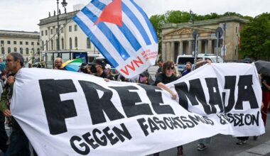 Protest in Berlin gegen Auslieferung von linksextremer Person nach Ungarn
