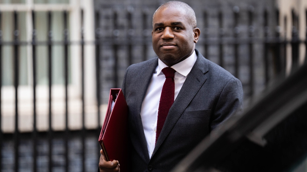 Der britsche Außenminister David Lammy im März in London