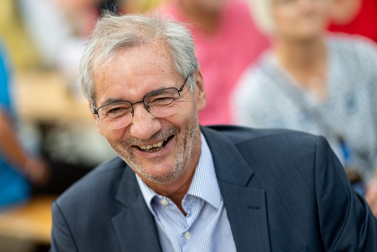 Der frühere SPD-Vorsitzende und Ministerpräsident von Brandenburg Matthias Platzeck bei einem SPD-Sommerfest in Potsdam