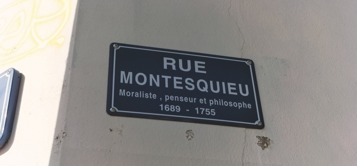 Die deutsche Verfassungsgeschichte nahm einen anderen Weg: Rue Montesquieu in Nantes.