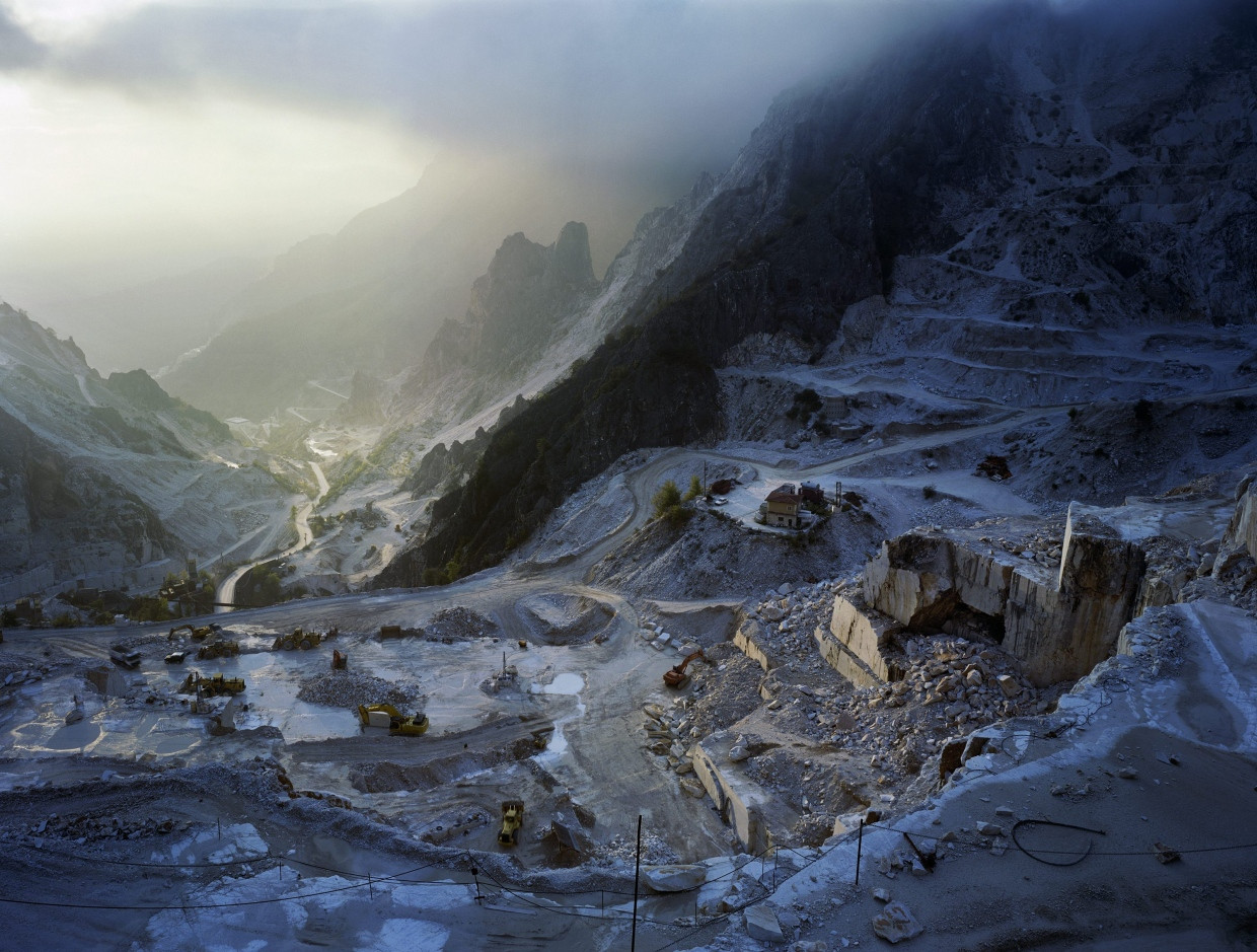 Die Marmorsteinbrüche im italienischen Carrara.