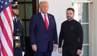 Donald Trump empfängt Wolodymyr Selenskyj im Weißen Haus.