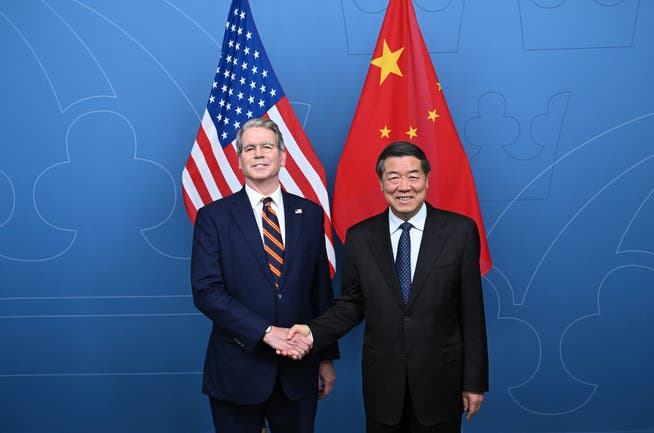 US-Finanzminister Scott Bessent und Chinas Vizepremierminister He Liefing trafen sich in den vergangenen Tagen zu Verhandlungsgesprächen in Stockholm.