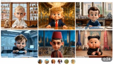 Putin mit Kulleraugen und Kuscheltier - Medien
