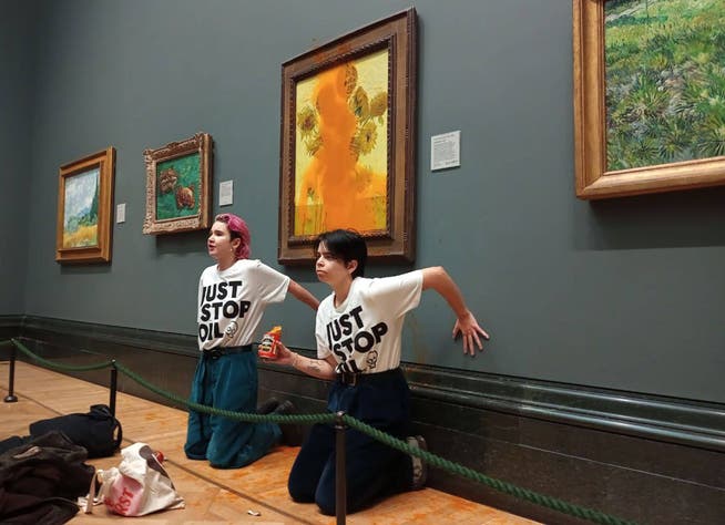 In der National Gallery in London gelten nach mehreren Vandalenakten strengere Sicherheitsvorkehrungen.