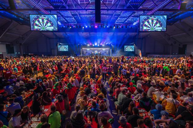 Party-Stimmung: 15.000 Zuschauer werden an den drei tollen Darts-Tagen erwartet.