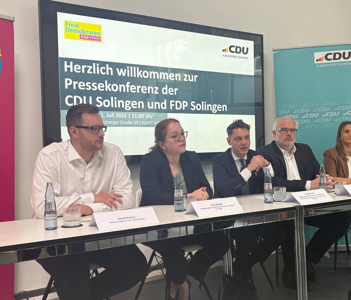FDP unterstützt CDU-OB-Kandidaten Daniel Flemm in Solingen